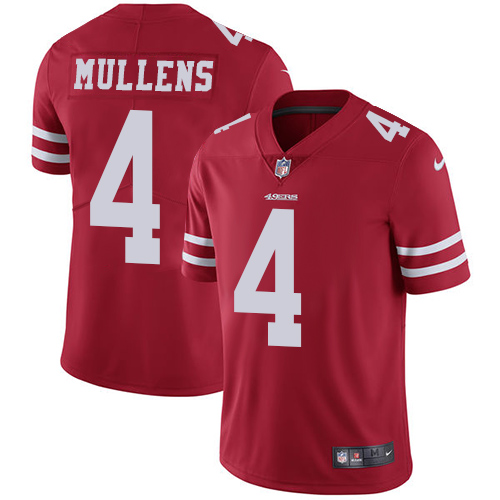 San Francisco 49ers Limited Red Men Nick Mullens Home NFL Jersey #4 Vapor Untouchable->san francisco 49ers->NFL Jersey